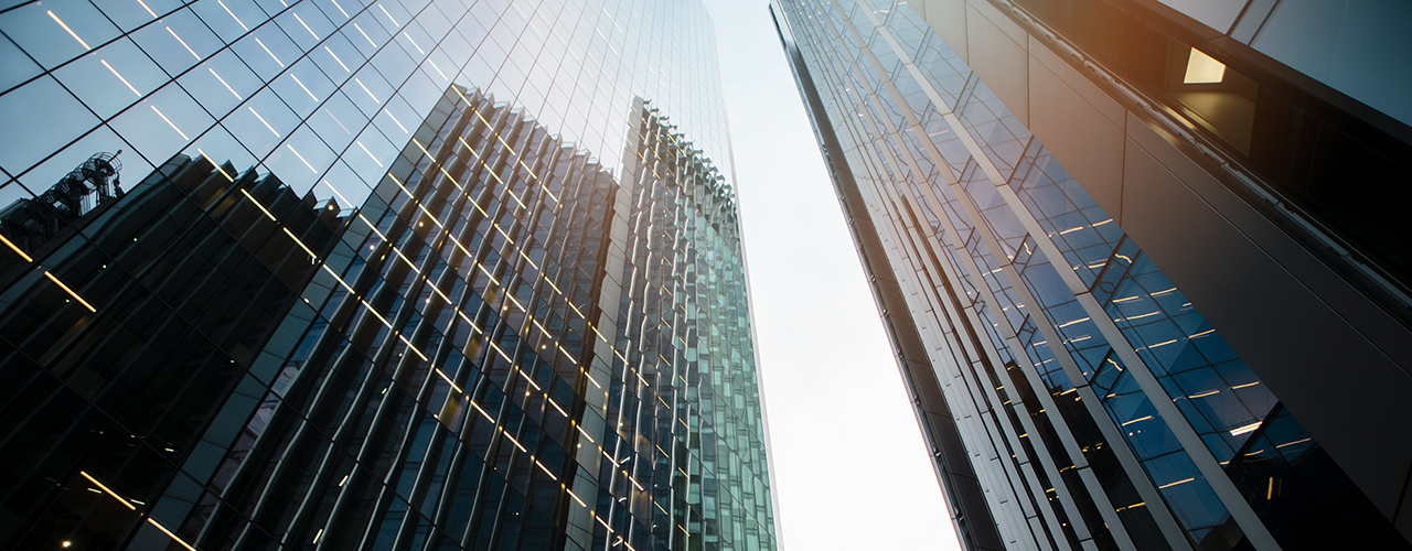 Corporate buildings view